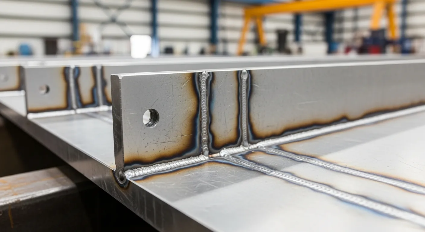 Aluminum hull fabrication for the catamaran