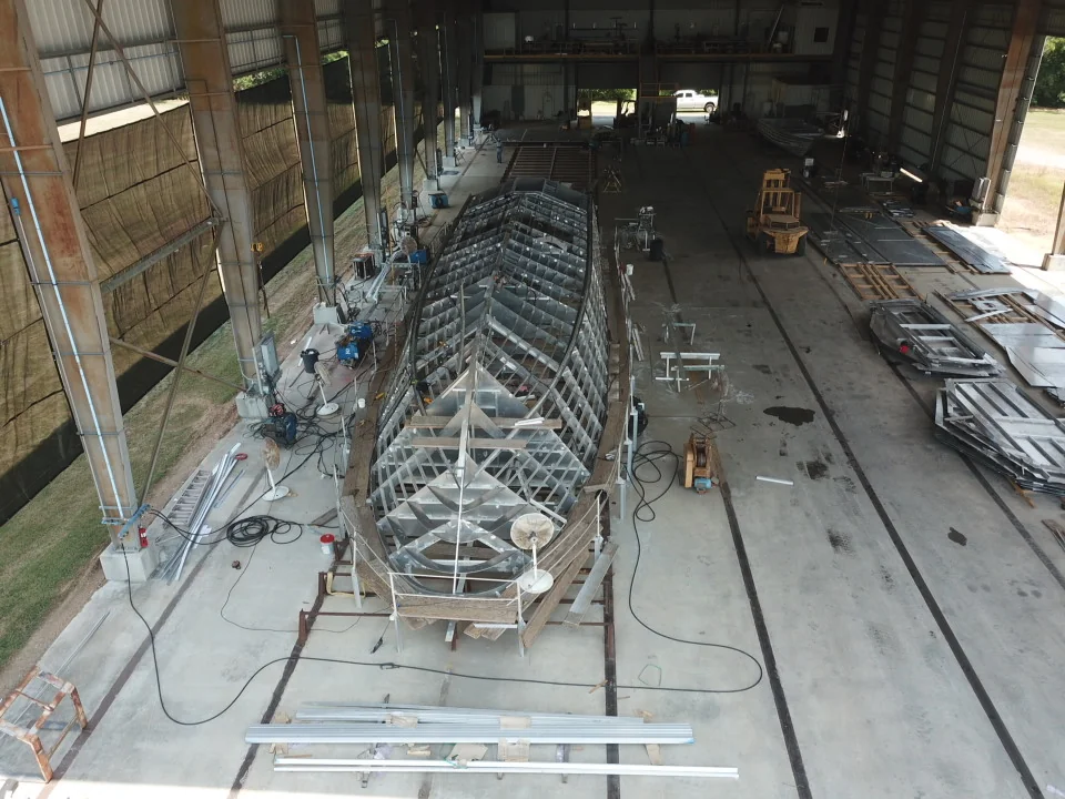 Hull #1774 San Jacinto – Houston Pilots pilot boat construction detail