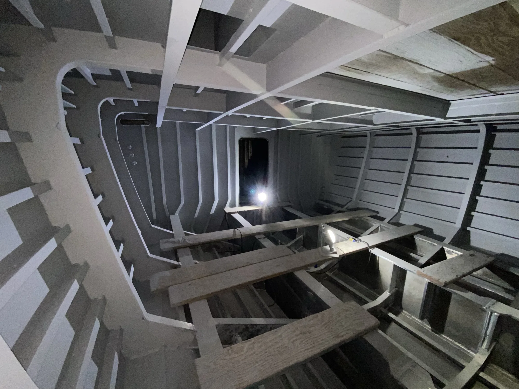 Aransas Pilot III interior framing and work platforms